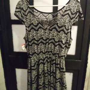 Black lace dress tags still attached